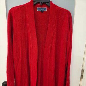 Karen Scott Red Open Front Cardigan Sweater – Women’s Plus 1X